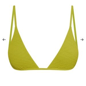 Monday swim chartreuse Barbados Bikini Top